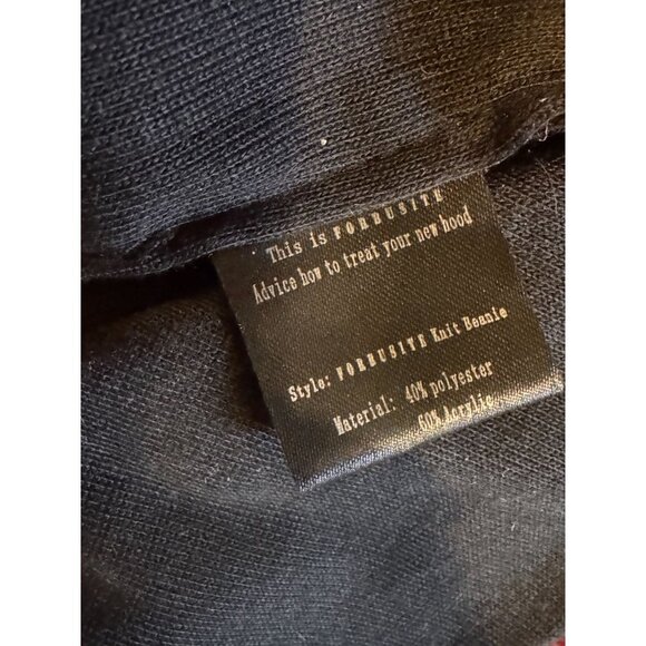 Forbusite Ribbed Knit Slouchy Beanie Hat Red Unisex One Size - Picture 4 of 9